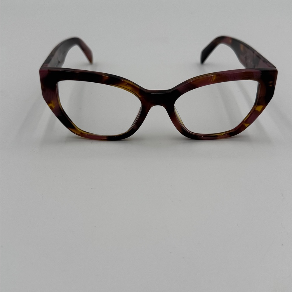 Prada Brown and purple Patterned Eyeglasses - Picture 4 of 7